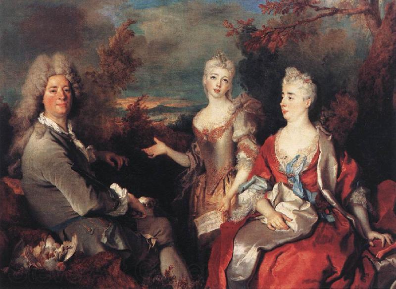 Nicolas de Largilliere The Artist and his Family